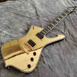 China Custom Paul stanley Mirror crack mirror electric guitar rosewood fingerboard handmade 6 stings guitar supplier