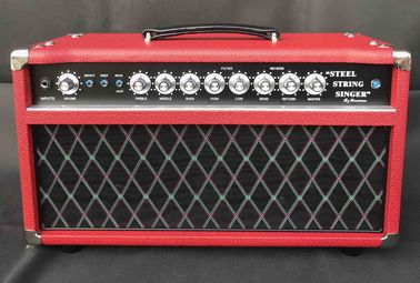 China Grand Tube Guitar AMP Head 100W Dumble Tone SSS Steel String Singer Valve Amplifier in Red With JJ Tubes Imported Parts supplier