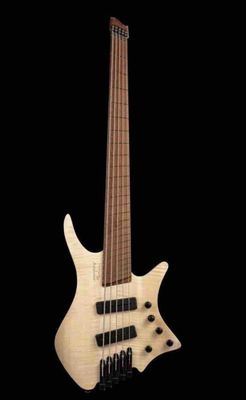 China 5 string headless electric bass guitar in natural supplier