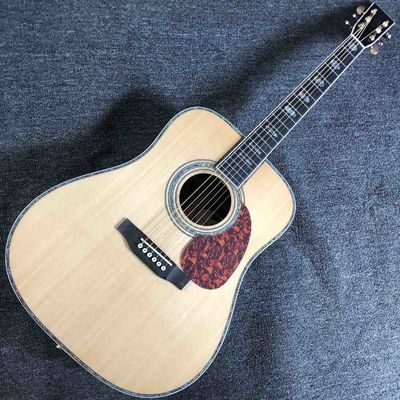 China Custom 41&quot; AAA Solid Spruce Top D Style Ebony Fingerboard Electric Acoustic Guitar supplier