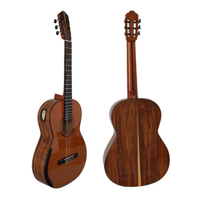 China Yulong Guo Handmade Double Top Koa Body Concert Grade Classical Guitar supplier