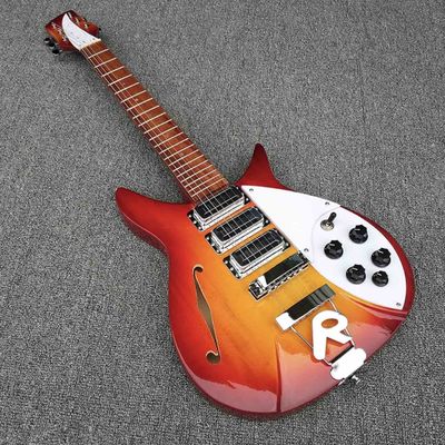 China Custom F Hole Ricken 325 Electric Guitar in Cherry Red Body Kinds Color supplier