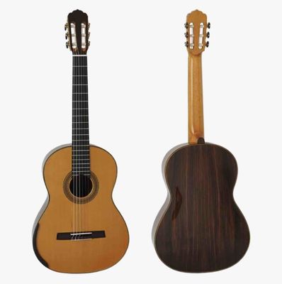 China Custom Grand Master Level lattic bracing Classical Guitar Solid Flame Maple Back Side Ebony Fingerboard supplier