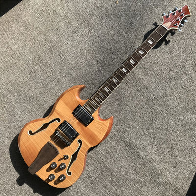 China Custom Half Hollow Body Electric Guitar supplier