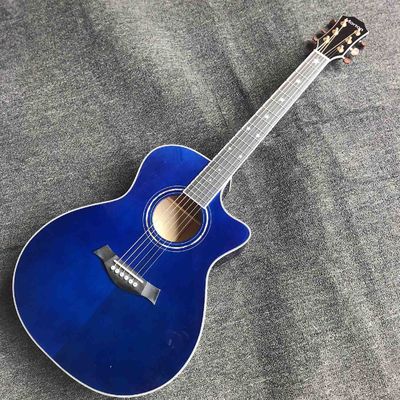China Solid Spruce Top Sunburst Flamed Maple G614S Acoustic Guitar with Customized Logo supplier
