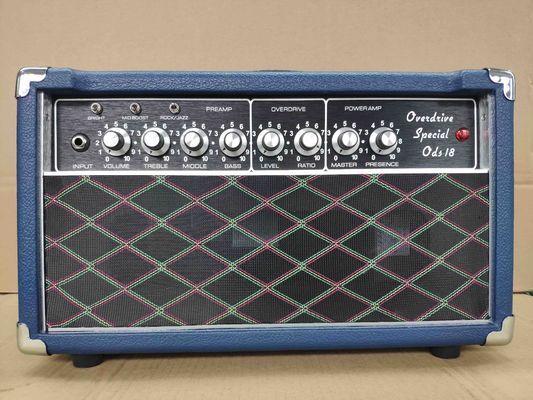 China Dumble Style Amp Overdrive Special G-OTS Mini Guitar Amplifier Head JJ Tubes with Loop in Blue Tolex VOX Grill Cloth supplier