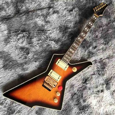 China Custom High Gloss Black Destroyer Duplex Tremolo System Electric Guitar in Black or Sunburst supplier