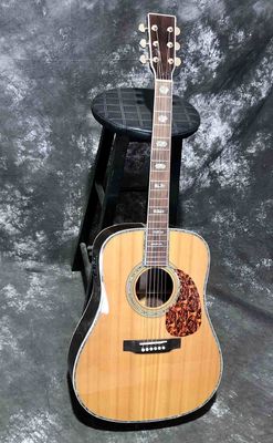 China Custom Solid Cedar Top 45c Body Dreadnought Classic Acoustic Guitar with FSM Pickup 301 Hardcase supplier