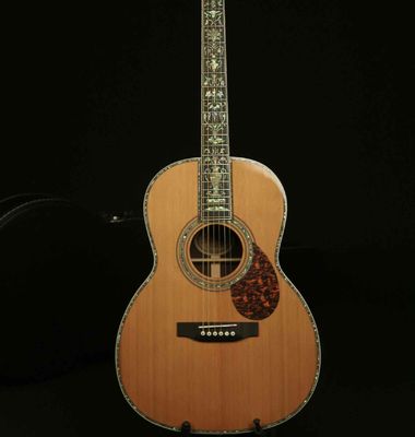 China Custom Full Solid Wood Handmade Acoustic Guitar India Rosewood Real Abalone Binding supplier