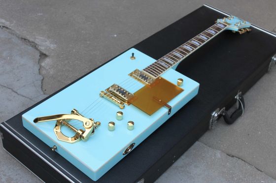 China Custom Vintage Grand G5810 Bo Diddley Light Green Suqare Electric Guitar supplier