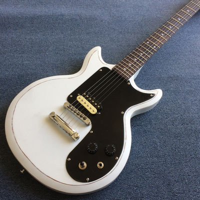 China Custom Chrome Hardware with Tone-Pro Bridge Semi-Gloss Finish Alpine White Electric Guitar supplier