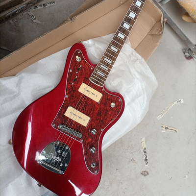 China Custom 6 Strings Electric Guitar in Metallic Red supplier
