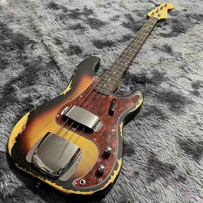 China Custom 4 Strings P Precise Bass Guitar in Vintage Relic Finishing Accept Bass OEM supplier