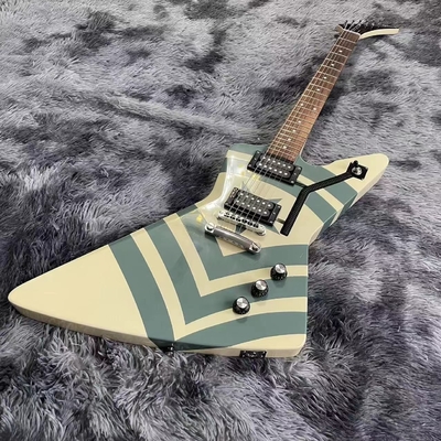 China Custom Grand Explorer Electric Guitar Jason Hook Sherman Guitar Alternate Finish Black with Military Green, Very Rare supplier