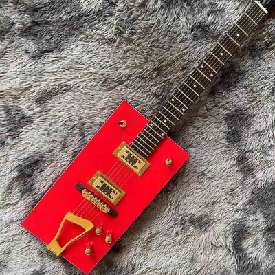 China Custom Grand G6138 Bo Diddley Electric Guitar Ebony Fingerboard Firebird Red Color supplier