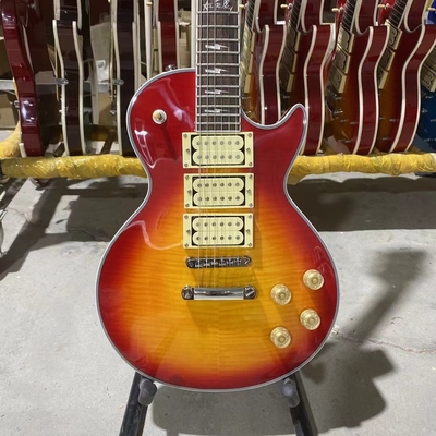 China Custom Ace Frehley Cherryburst Color LP Electric Guitar with Hummbucker Pickups supplier