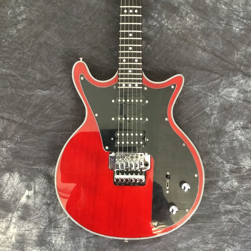 Grand Brian May Electric Guitar 24 Frets Floyd Red Tremolo & Color