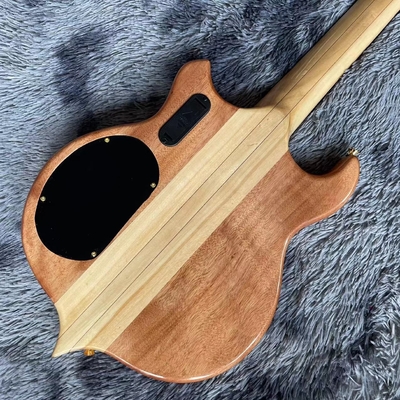 Ebony Fingerboard 4 Strings Bass Factory Burst Maple Top 9V Active Pickup Electric Bass Guitar supplier