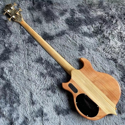 Ebony Fingerboard 4 Strings Bass Factory Burst Maple Top 9V Active Pickup Electric Bass Guitar supplier