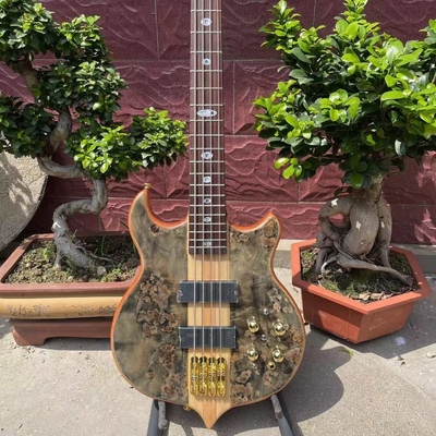 Custom Alem Grand Type 4, 5, 6 Strings Neck Through Body Electric Bass Ash Body supplier