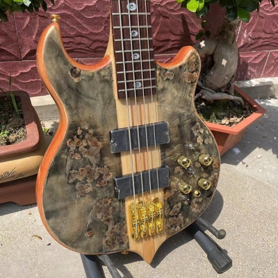 Custom Alem Grand Type 4, 5, 6 Strings Neck Through Body Electric Bass Ash Body supplier