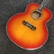 Custom Grand jumbo 43 inch J200 water ripple back side with kinds colors Acoustic Guitar life tree inlay neck, vintage supplier