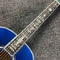 Custom OM Body Acoustic Electric Guitar Real Abalone Inlays Ebony Fingerboard Burst Maple Water Wave 301 Electronic supplier