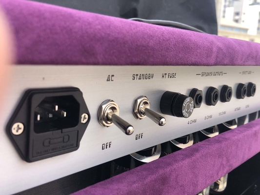 Custom Grand Tube Amplifier Head Steel String Singer SSS 100 in Purple Color 5881*4 12ax7*4 12at7*1 supplier