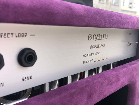 Custom Grand Tube Amplifier Head Steel String Singer SSS 100 in Purple Color 5881*4 12ax7*4 12at7*1 supplier