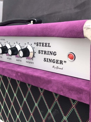 Custom Grand Tube Amplifier Head Steel String Singer SSS 100 in Purple Color 5881*4 12ax7*4 12at7*1 supplier