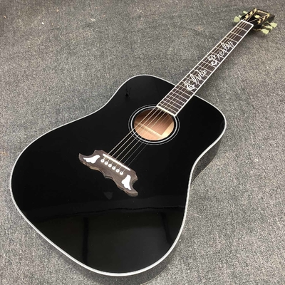 Custom 2023 dove elvis presley black acoustic guitar GB dove electric acoustic guitar supplier