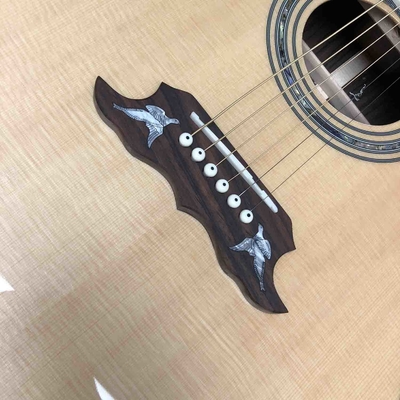 Custom Dove Style 6 Strings 41 inch Solid Rosewood Back Side Spruce Top OEM Acoustic Guitar in Natural Color supplier