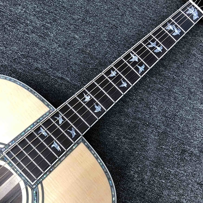 Custom Dove Style 6 Strings 41 inch Solid Rosewood Back Side Spruce Top OEM Acoustic Guitar in Natural Color supplier