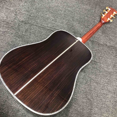 Custom Dove Style 6 Strings 41 inch Solid Rosewood Back Side Spruce Top OEM Acoustic Guitar in Natural Color supplier