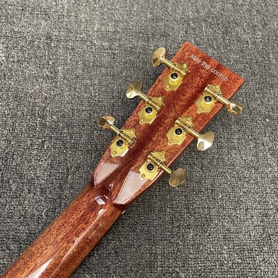 Custom OOO Body 39 inch abalone binding sunburst color solid rosewood back side acoustic guitar accept guitar bass OEM supplier