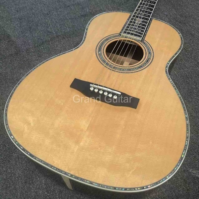 AAAA handmade OOO shape all Solid ebony wood acoustic electric guitar supplier