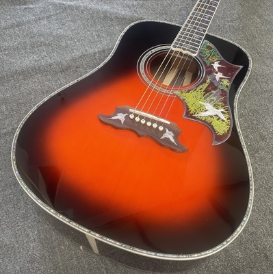 Custom Grand Style Hummingbird Doves in Flight Acoustic Guitar supplier