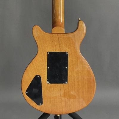 Custom Yellow Santana Retro Electric Guitar Flamed Maple Top Veneer HH Pickups Tremolo supplier