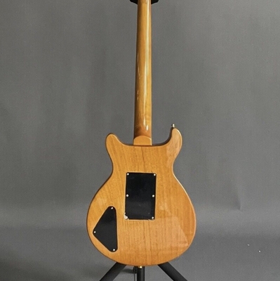 Custom Yellow Santana Retro Electric Guitar Flamed Maple Top Veneer HH Pickups Tremolo supplier