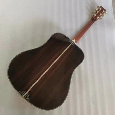 D Classic 45 Dreadnought acoustic guitar with natural Solid spruce TOP with Fishman EQ and hardcase logo supplier