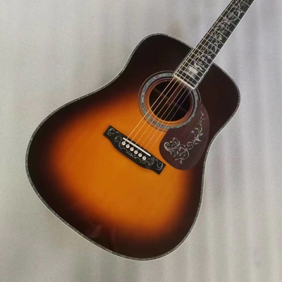 D Classic 45 Dreadnought acoustic guitar with natural Solid spruce TOP with Fishman EQ and hardcase logo supplier