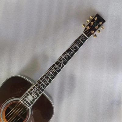 D Classic 45 Dreadnought acoustic guitar with natural Solid spruce TOP with Fishman EQ and hardcase logo supplier