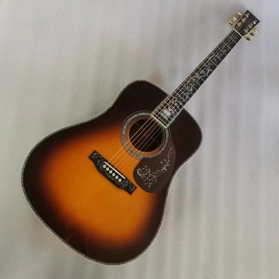 D Classic 45 Dreadnought acoustic guitar with natural Solid spruce TOP with Fishman EQ and hardcase logo supplier