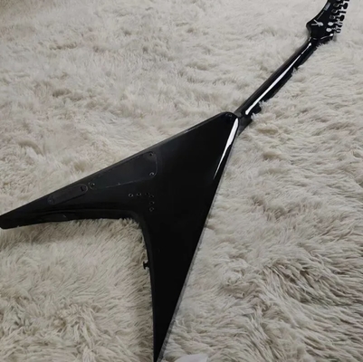 Factory Customized Special Body Blue Flying V Electric Guitar Black Hardware with A Top Quality supplier