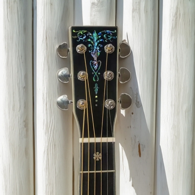 Navy Blue Solid Solid East Indian Rosewood Back Side OM Acoustic Guitar 000-14 Fret European Spruce Top supplier