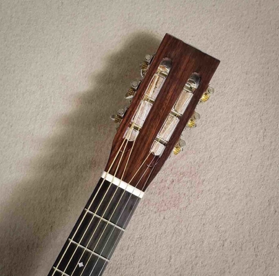 AAA All Solid Mahogany Wood Handmade Custom OM Acoustic Guitar supplier