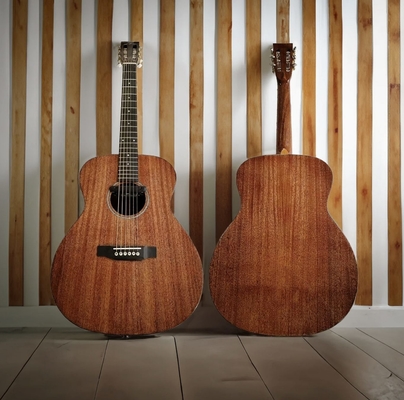 AAA All Solid Mahogany Wood Handmade Custom OM Acoustic Guitar supplier