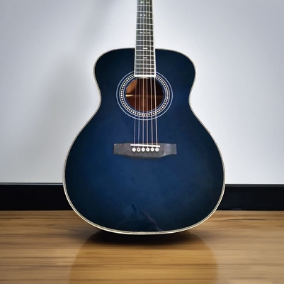 AAA All Solid Mahogany Wood Handmade Custom OM Lefty Handed Acoustic Guitar supplier