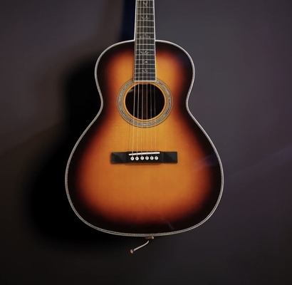 12-Fret Single 0 Shape Handmade Guitar with Dove Tail Joint Acoustic Guitar Solid KOA Back Side supplier