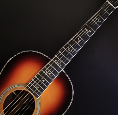 12-Fret Single 0 Shape Handmade Guitar with Dove Tail Joint Acoustic Guitar Solid KOA Back Side supplier